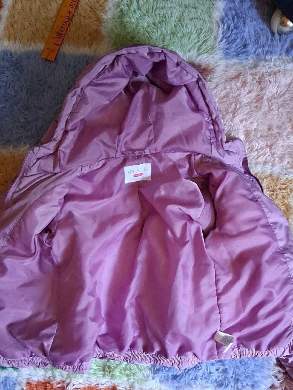 The Children's Place Lilac Hooded Puffer Jacket
